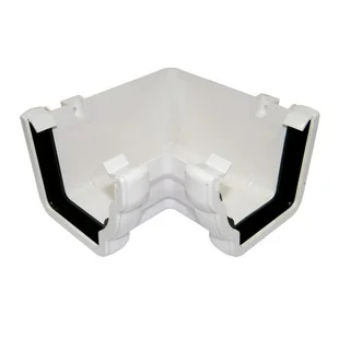 Floplast Niagara Ogee 110mm 90Deg Internal Angle White Ref RAN1