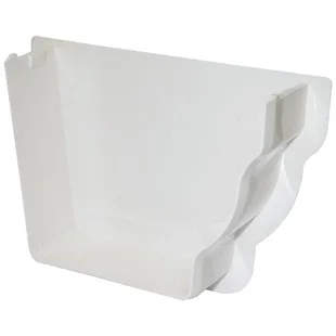 Floplast Niagara Ogee 110mm Right Hand Internal Stopend White Ref REN4