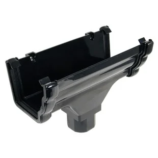 Floplast Niagara Ogee 110mm Running Outlet Multi Outlet Black Ref RON1