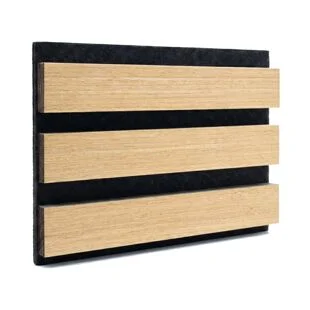 Oak Acoustic Slat Wall Panel 2400 x 605 x 22mm
