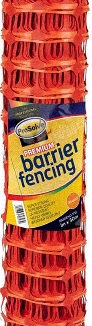 Super Strong Orange Barrier Fencing 1m x 50m Ref BARFENO/PSS