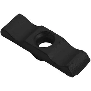 Perry Pack of 2 x 50mm 2 No.15 Plain Turn Buttons - Black