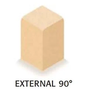 Plaskerb Large External Angle Charcoal