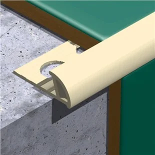 Plastic Tile Trim 10mm Soft Cream 2.5Mtr