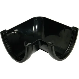 Floplast Deepflow 90Deg Gutter Angle Black REF RAH1