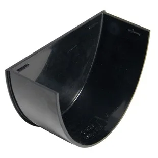 Floplast Deepflow Gutter Internal Stop End Black REF REH2