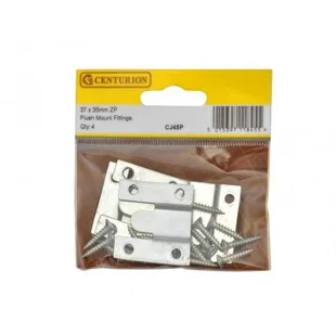 Pre Pack 36 x 35mm ZP Flush Mount Fittings (Pack of 4) Ref CJ45P