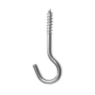 Pre Pack Screw Hooks ZP 100 x 18mm PK2 Ref HE54P