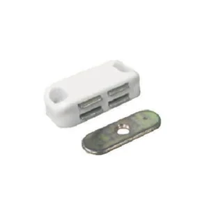 Pre Pack Small White Magnetic Catch 43mm Ref CA01P