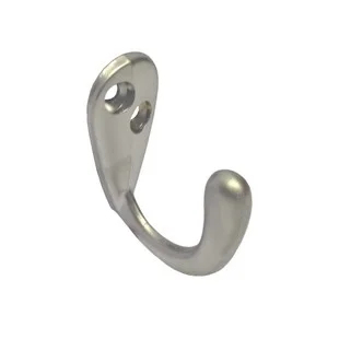 Pre Pack Wardrobe Hooks CP 37mm PK2 Ref HE08P