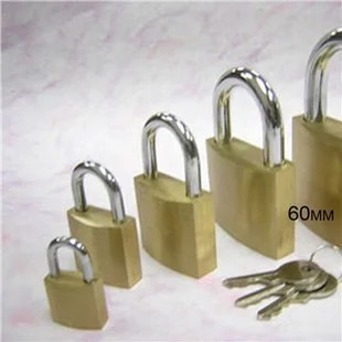 Pre-Packed Solid Brass Padlock 60mm