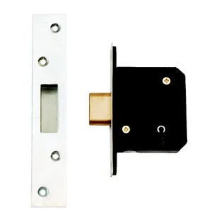 Prepack 3 Lever Deadlock 2.5 Stainless Steel Economy