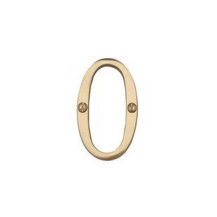 Prepack Brass Numeral - 0