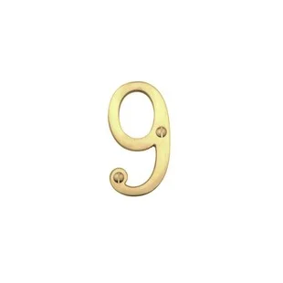 Prepack Brass Numeral - 9