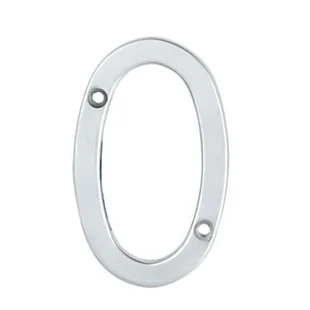 Prepack Chrome 2 Numeral Number 0