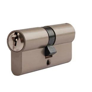 Prepack Nickel Plated Double Euro Cylinder 30-10-30