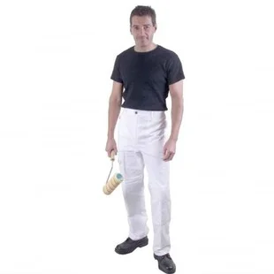 Prodec Painters Trousers White 30 Waist Ref PC199