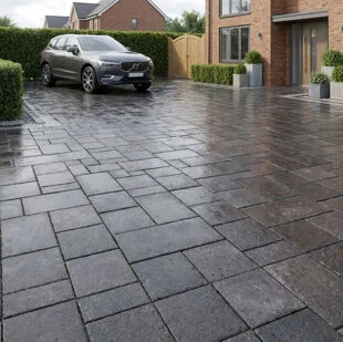 Mellifont Block Pavior 50mm Raven 3 size pack (11.52sqm per pack)