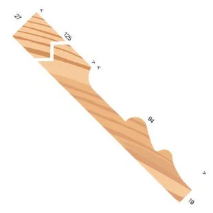 Redwood 32X225mm Double Sunk Skirting