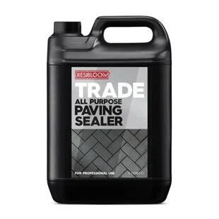Resiblock Trade Clear Paving Sealer Clear 5Ltr Ref RBTRADD5