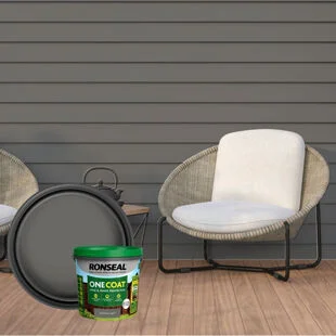 Ronseal One Coat Shed & Fence Protector Charcoal Grey 5Ltr