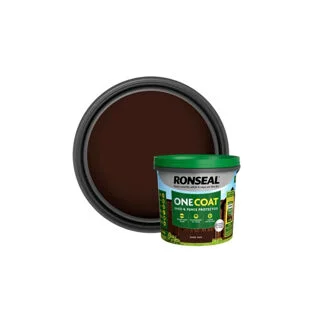 Ronseal One Coat Shed & Fence Protector Dark Oak 9Ltr