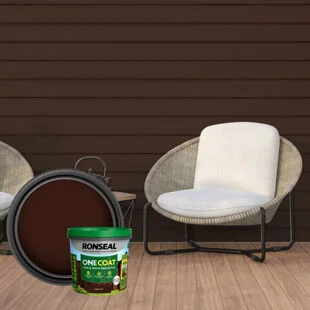 Ronseal One Coat Shed & Fence Protector Dark Oak 5Ltr