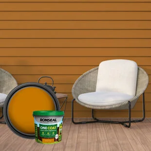 Ronseal One Coat Shed & Fence Protector Harvest Gold 5Ltr