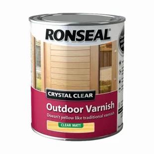 Ronseal Trade Crystal Clear Exterior Matt Varnish 750Ml Ref 38595