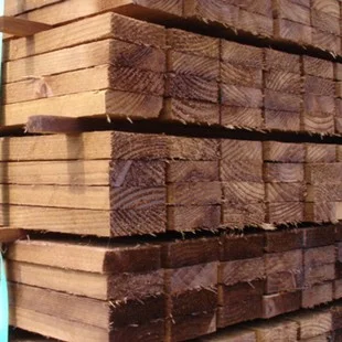 Rough Sawn 22x100mm Brown Treated Ungraded