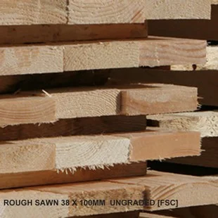 Rough Sawn 38x100mm Ungraded