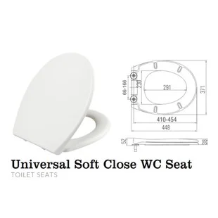 Scudo Duraplas universal Toilet seat soft close - top fix  SEAT001