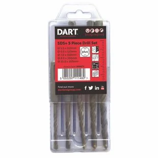 Dart 5 Piece SDS+ Hammer Drill Bit Set (P)