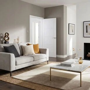 White Moulded Smooth Ladder Door 78 x 30"