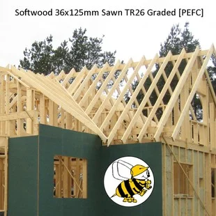 Softwood 36x125mm Sawn TR26 Graded