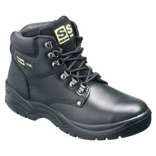 Sterling SS806SM Steel Unisex Adult Safety Boot Black Size 7