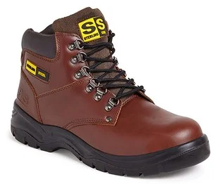 Sterling SS807SM Steel Unisex Adult Safety Boots Brown Size 11