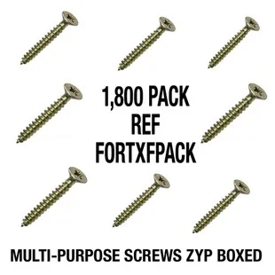 Forgefast Multi Purpose Screw 6.0 X 120mm Box 100no Ref FFT6120Y