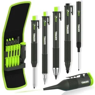 Tracer 6Pc Complete Construction Marker Case Inc. Tracer Trueshot Ref TMK6