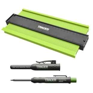 Tracer 250mm Contour Gauge inc. Deep Hole Construction Pencil Ref ACG2