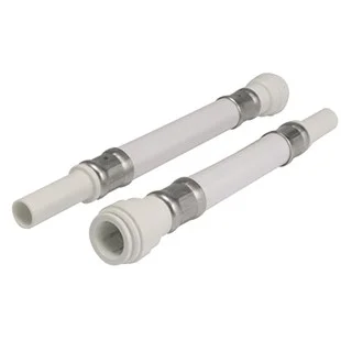 White 15mm x 15mm Stem x 200mm Flexible Hose Speedfit WFlx51