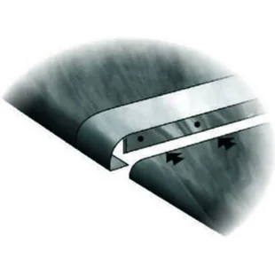 40mm Worktop Silver Straight Joint