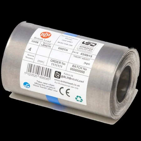 Lead 390mm Code 4 x 6Mtr Roll  (48kg Per Roll)
