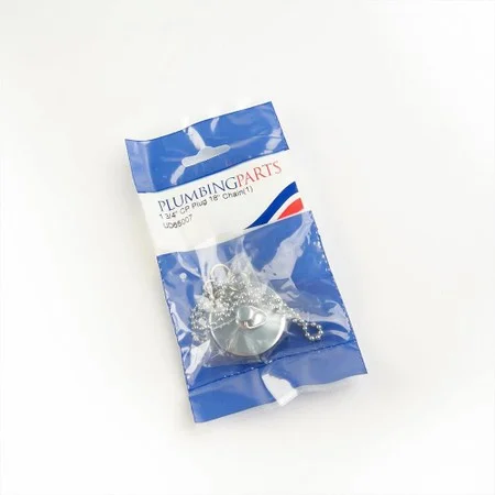 Bath/Sink Plug & Chain - Chrome 1.3/4"