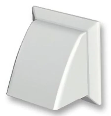 100mm Wall Outlet with Cowl & Damper White 44932W