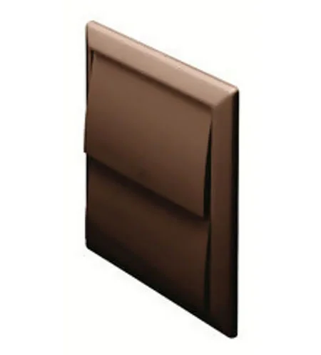 100mm Wall Outlet with Gravity Flaps Brown 44910B