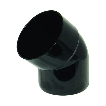 Floplast 110mm Off Bend Bottom Ring Seal Soil Fitting Single Socket Black REF SP435B