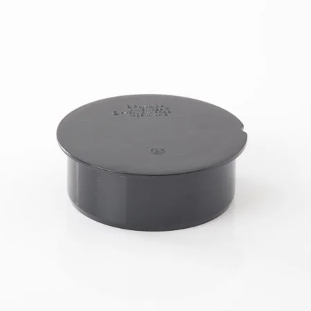 Floplast 110mm Soil Socket Plug Black REF SP296