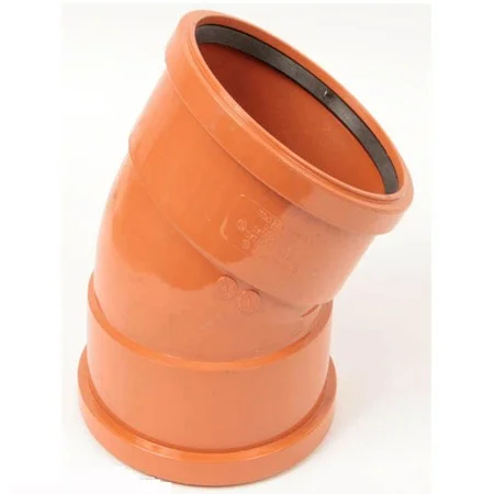 Floplast 110mm x 30 Deg Underground Double Socket Bend