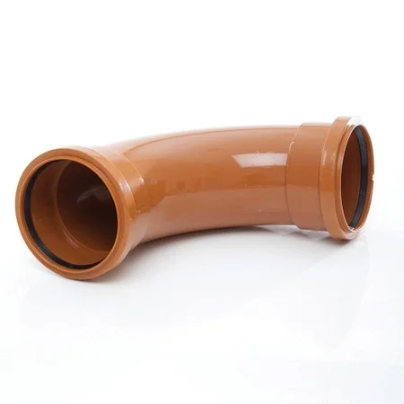 Floplast 110mm x 87.5 Deg Underground Double Socket Bend